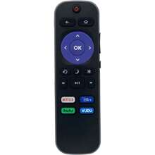 Roku Remote Control Compatible With ONN TVs With 4 Shortcut Buttons - màu đen - Xem 1