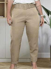 Women Pants - Màu be - Xem 2
