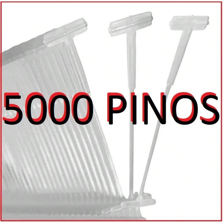 Pino Tag Pin Para Fixação De Etiquetas 40mm Para fixação de Roupas e Tecidos Cx Com 5.000 Und - Branco - Visão 1