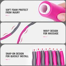 Hula Hoop Fitness Abdominal Muscle Exercise Padded Foldable, - pink+blue - View 5