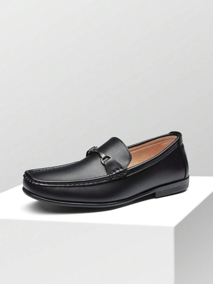 Men's Horsebit Loafers Slip On Casual Comfortable Dress Leather Shoes For Men Mens Dress Loafers