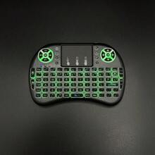 Mini Teclado WiFi con Mouse Pad Recargable para Computadoras Smart TV con teclas retro-Iluminadas 3 tonos - Negro - Ver 4