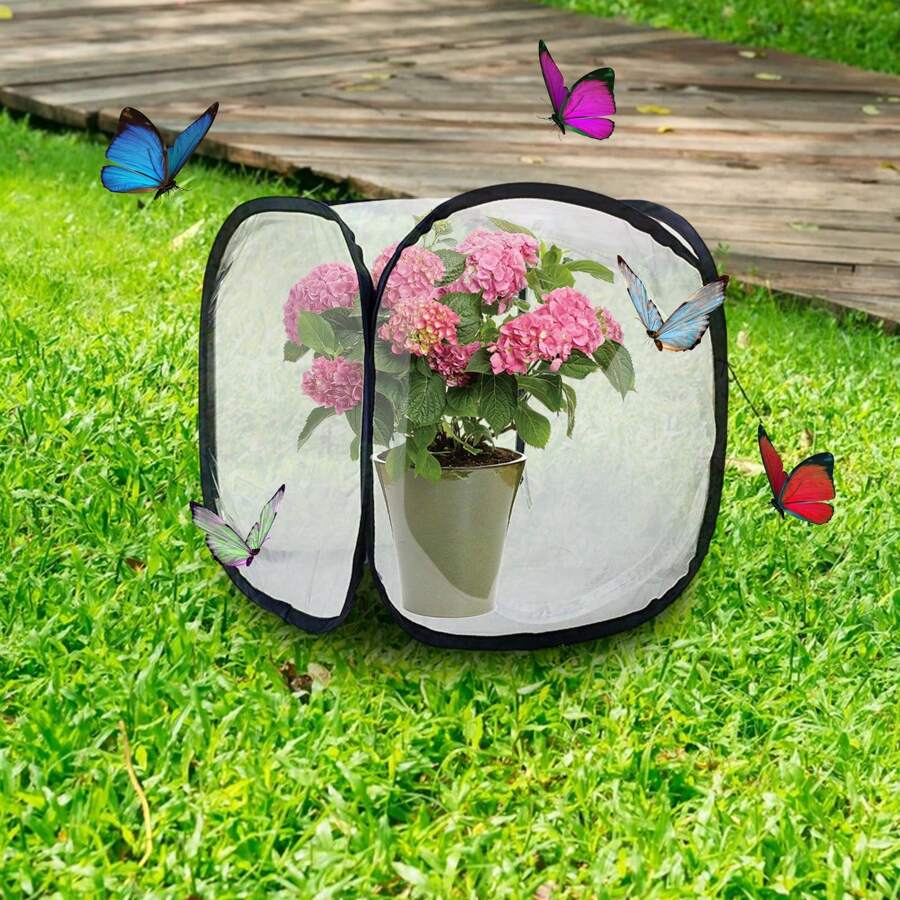 Insect Butterfly Habitat Net,30 X 30cm Insect Habitat Cage Portable