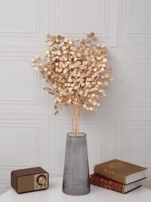 Ramo De Flores De Monedas De Cobre Doradas Para Adorno Decorativo Del Hogar - Dorado - Ver 2