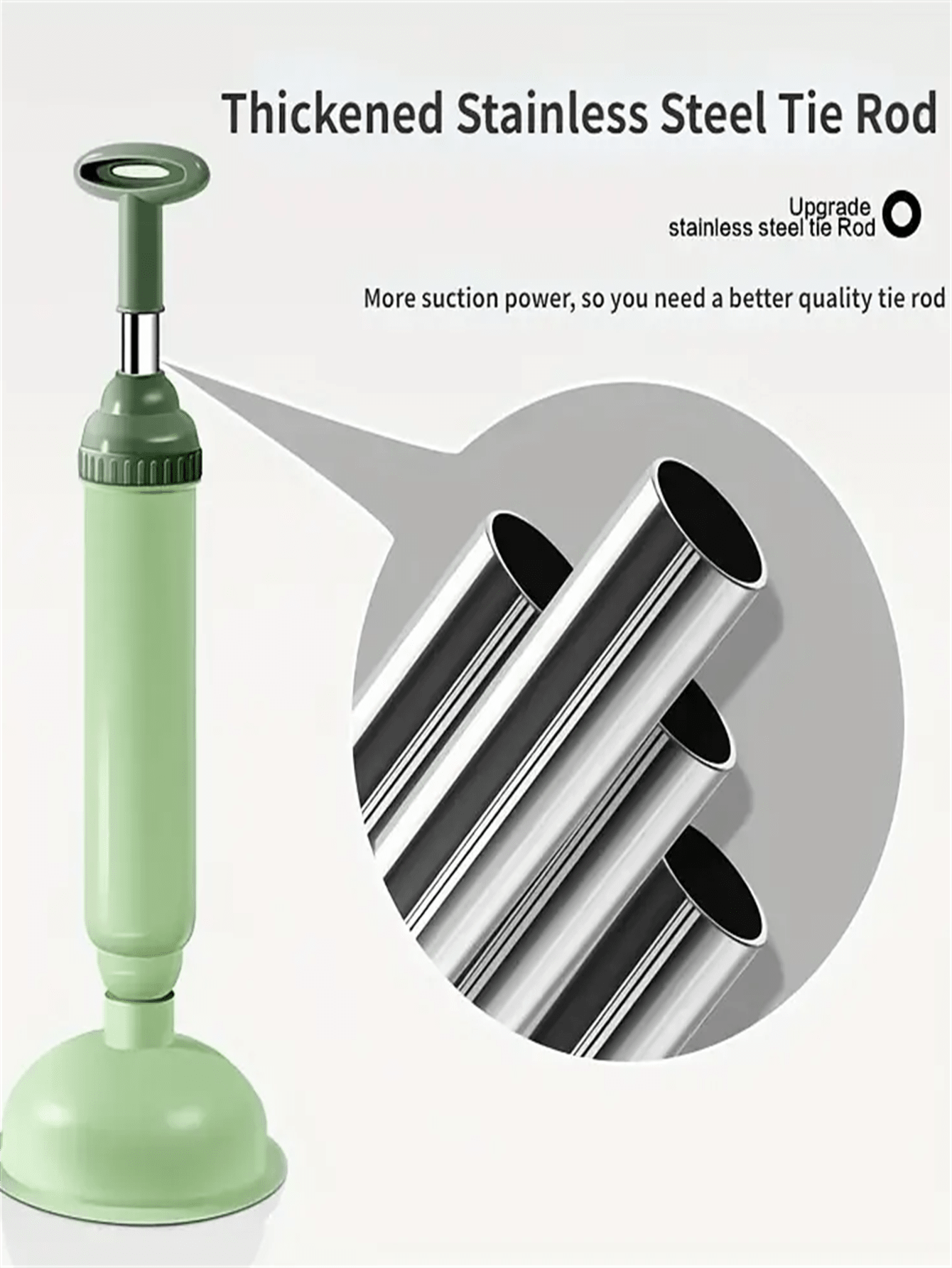 Use This 1pc Toilet Plunger To Easily Unclog Your Toilet, Strong