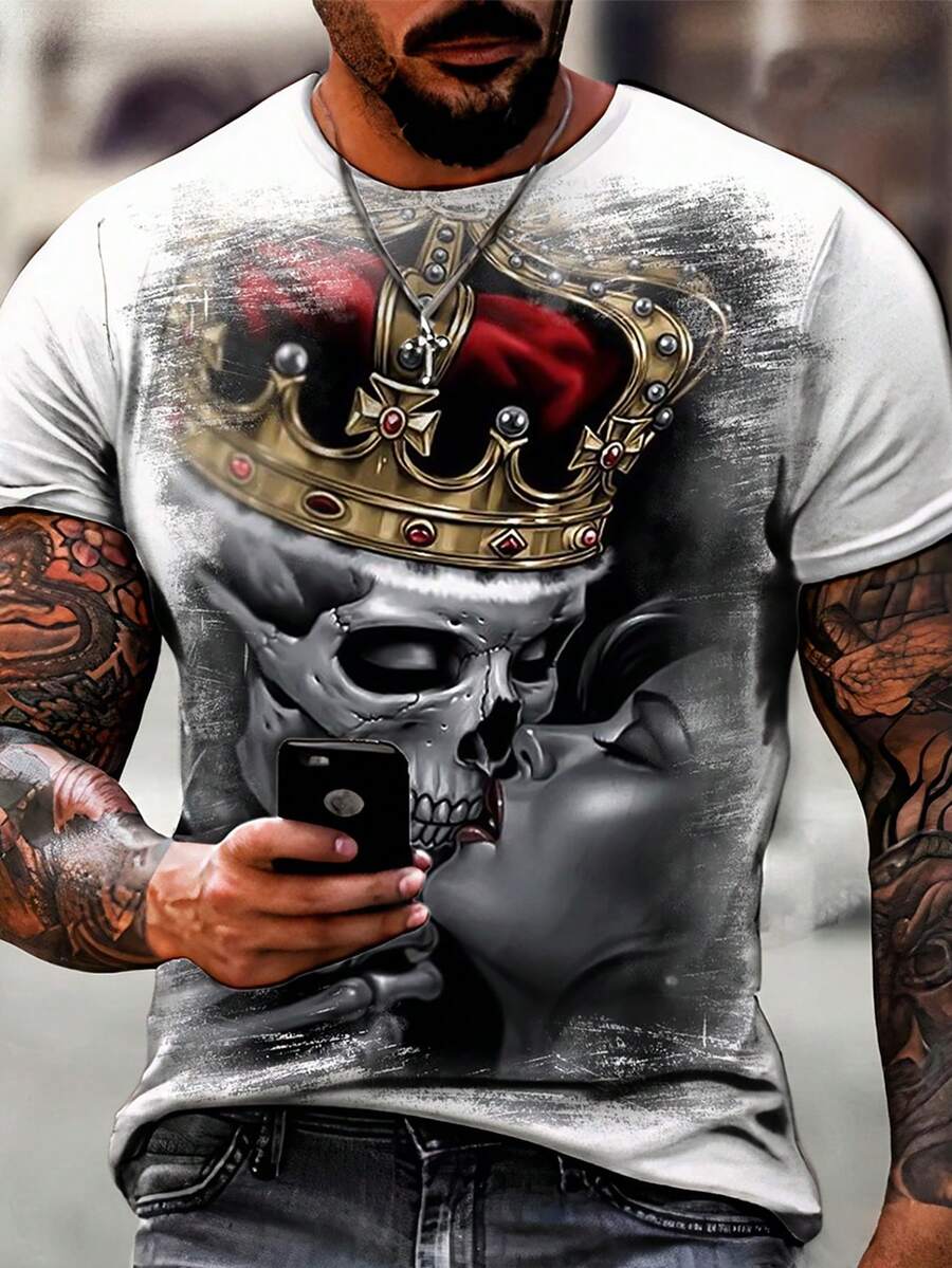 Men T-Shirts - 白色 - 查看 1