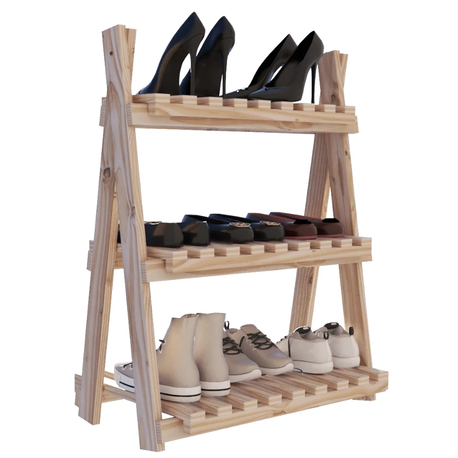 Floreira Vertical 3 Prateleiras Retrátil Compacta 100% Reflorestada