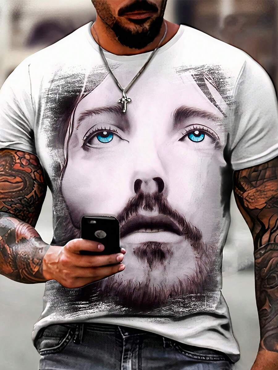 Camisa Camiseta Rosto Cristo Jesus Santos Igreja Católica