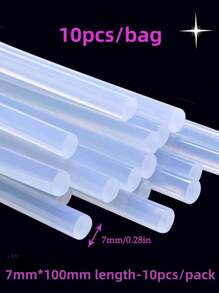 5pcs/10pcs/20pcs/30pcs/50pcs/80pcs/100pcs/150pcs Hot Melt Glue Sticks Set, For DIY Craft, Home General Repair, Festival Handicrafts. The Hot Melt Glue Sticks Have Good Adhesive Function, And Can Be Used For Bonding Wood, Metal, Glass, Flowers, Foam, Fabric, Leather, Ceramics, Decorations, Handicrafts, Electronic Products, Paper Products, Packaging, Photos, Office Paper And Most Plastic Applications.,Tool Accessories