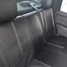 9件套PU皮革通用汽车座椅套，5座防水坐垫，汽车座椅套全套，汽车配件 - 黑色 - 查看 2