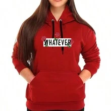 Women Sweatshirts - 紫紅色 - 查看 1