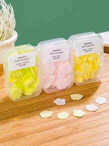 2pcs Disposable Soap Sheets - Portable Antibacterial Mini Hand Washing Paper Soap With Flower Petal Case For Students And Children - Pink - View 6