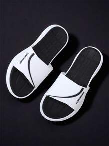 Męski Czarny Biały Plaża Kapcie EVA Codzienny Lato Dom Ultralekki Gruby Dół Wygodna Na wolnym powietrzu Klapki Dla Szkoła wyższa Studenci