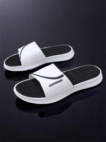 Męski Czarny Biały Plaża Kapcie EVA Codzienny Lato Dom Ultralekki Gruby Dół Wygodna Na wolnym powietrzu Klapki Dla Szkoła wyższa Studenci