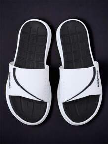 Męski Czarny Biały Plaża Kapcie EVA Codzienny Lato Dom Ultralekki Gruby Dół Wygodna Na wolnym powietrzu Klapki Dla Szkoła wyższa Studenci