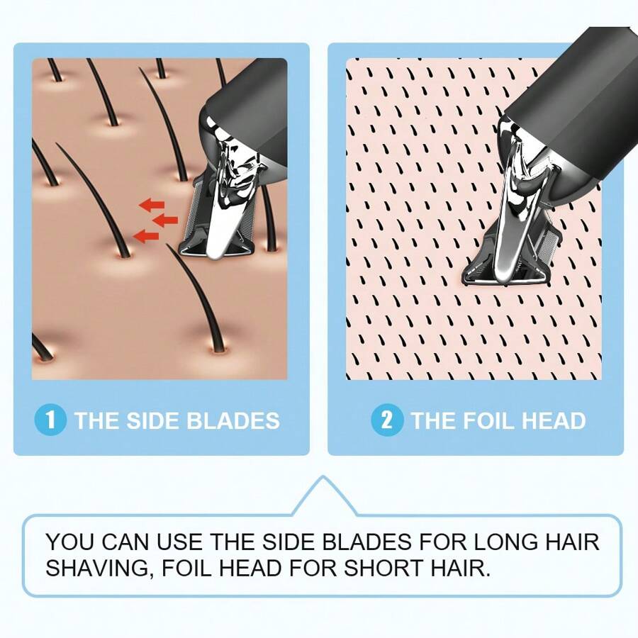 1pc Electric Body Hair Razor For Man/Women, Facial Hair Razor, Bikini