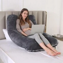 Đa chức năng Thai sản Gối , Lý tưởng Đối với Đọc sách , Thoải mái Ngủ Với Độ co giãn Cao - màu đen - Xem 4