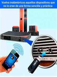 Receptor Transmisor Usb Bluetooth Musica Para Bocina - Negro - Ver 3