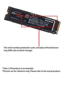 Samsung SSD Samsung 970 EVO Plus 500GB 1TB NVMe M.2 2280 PCIe3.0 Interno, Velocidade Máxima Até 3500MB/S, Tecnologia V-NAND, Expansão de Armazenamento e Memória para Games, Controle de Calor Gráfico