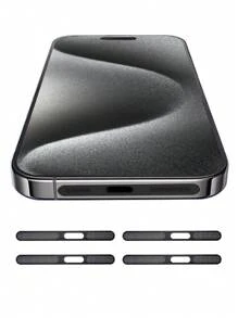 4入組金屬塵塞，適用於蘋果iPhone 12/13/14/15系列耳機孔 - 黑色 - 查看 1