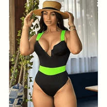 Women One-Pieces - 青檸色 - 查看 2