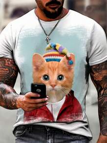 Men T-Shirts - 白色 - 查看 1