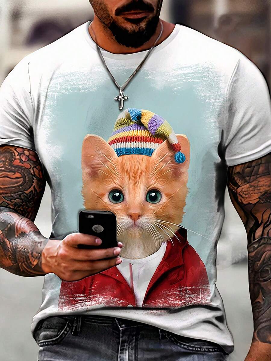 Men T-Shirts - 白色 - 查看 1