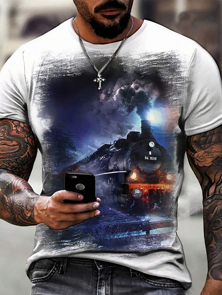 Men T-Shirts - 白色 - 查看 1