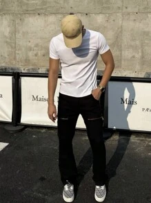 Men T-Shirts - 白色 - 查看 5