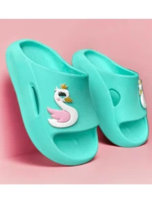 Kids Fashion Slippers - Màu xanh bạc hà - Xem 3
