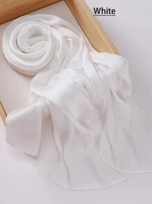 1pc Ladies' Knitted Stripe Pattern Scarf, Fashionable All-Match New Sunscreen Breathable Headband For Any Season Elegant - Multicolor - View 2