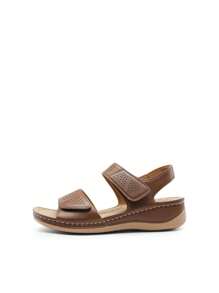 Wedge Sandals For Summer Dressy Casual Comfortable Sandals For Women Outdoor - 棕色 - 查看 3