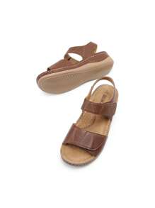 Wedge Sandals For Summer Dressy Casual Comfortable Sandals For Women Outdoor - 棕色 - 查看 2