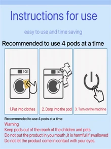 100pcs/set 3-in-1 Concentrated Laundry Detergent Beads, Liquid Detergent, Anti-bacterial Cleaning, Deep Cleaning, Long Lasting Fragrance, Powerful Stain Removal - Multicolor - View 8