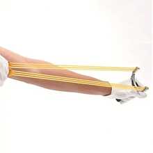 1個具有迷彩手柄和隨機彈性帶的專業彈弓,戶外狩獵和射擊練習工具（彈弓的顏色隨機分配） - 迷彩 - 查看 2