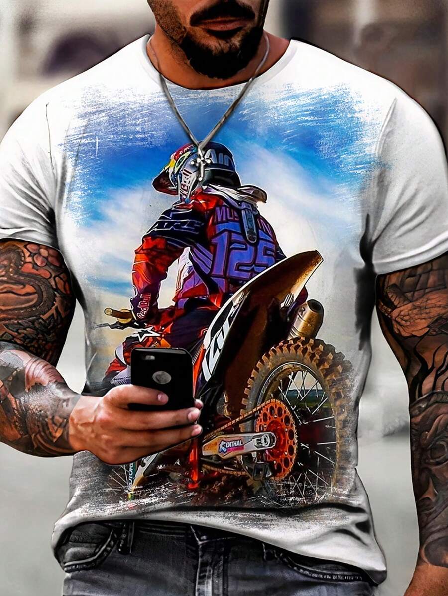 Men T-Shirts - 白色 - 查看 1