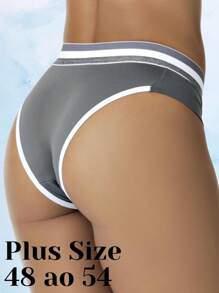 Plus Size Panties - Màu xám đen - Xem 1