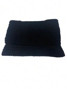 Cute 1pc Women Wool Mix Striped Pattern Casual Beanie - Black - View 11