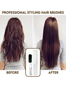 2pcs/Set Combination Of Hairbrush, Beard Brush, Hairdressing Comb, Heat-Resistant Comb, And Detangling Comb - Silver - View 3