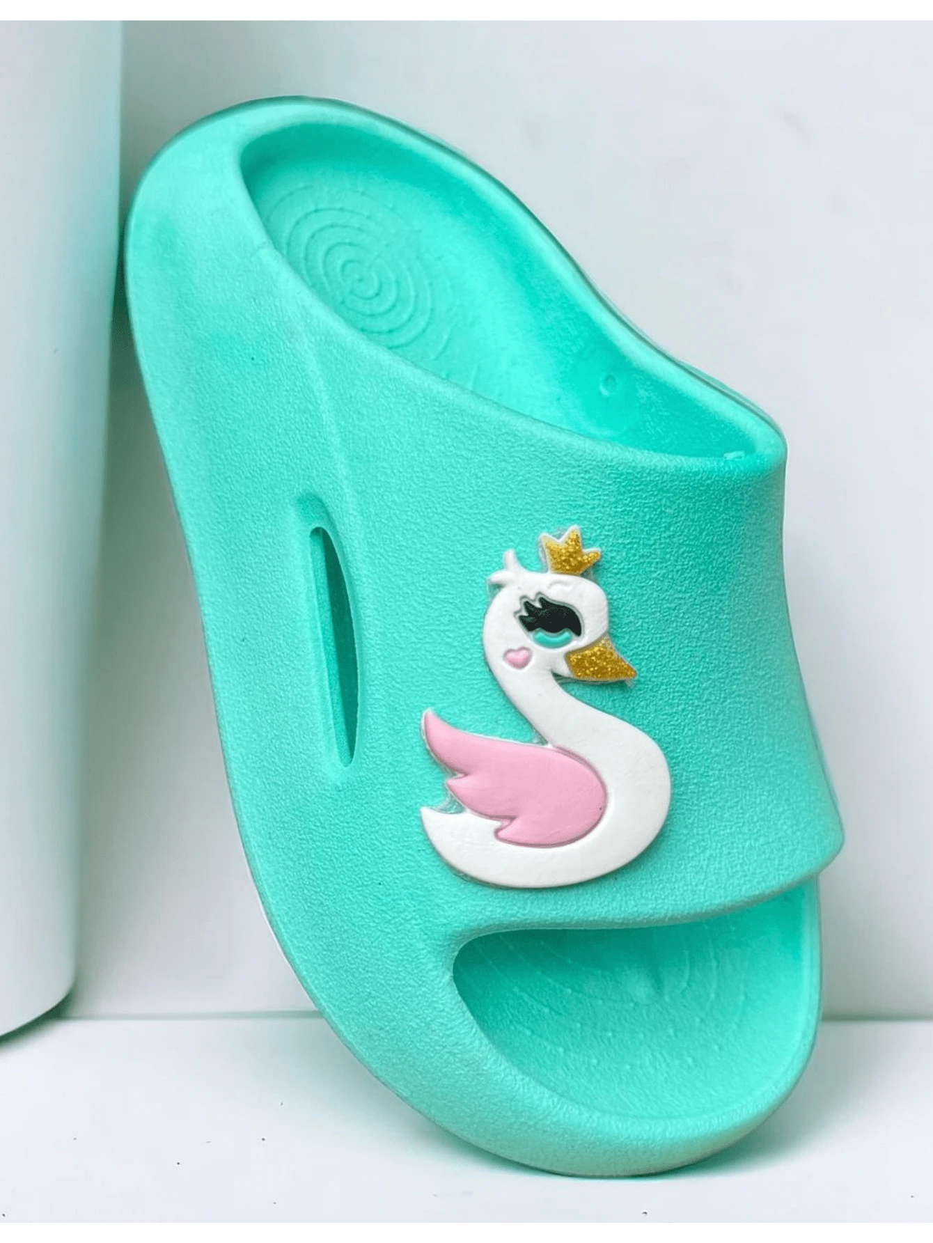Kids Fashion Slippers - Màu xanh bạc hà - Xem 1