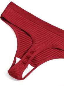4 stuks/verpakking effen gekleurde teenslippers voor dames, zacht, ademend, hoge elasticiteit, comfortabele huidvriendelijke dagelijkse slijtage, extra brede tailleband met geribbelde, lage taille
