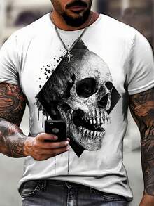 Men T-Shirts - 白色 - 查看 1