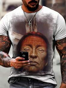 Men T-Shirts - 白色 - 查看 1