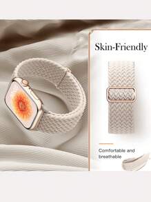 2 条编织弹力尼龙表带，兼容 表带 49 毫米 46 毫米 45 毫米 44 毫米 42 毫米 41 毫米 40 毫米 38 毫米，男女均可调节，带单环钩表带，兼容 Ultra 3 2 1 系列 SE 11/10/9/8/7/6/5/4/3/2/1 - 煙紫色和粉紅色 - 查看 6