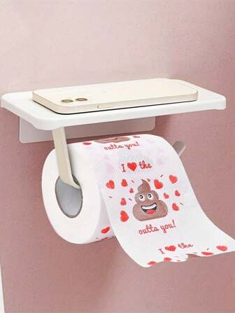 1 Roll, Romantic Novelty Gifts Toilet Paper, Valentine's Day Gifts For Him/Her, Funny Gag Gifts For Adults Men Women Boyfriend Girlfriend, Valentine's Day Decor For Party Supplies Christmas Stocking Stuffers