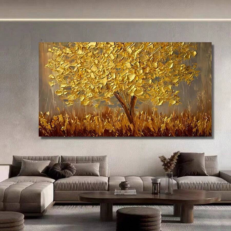 1pc Canvas Wall Art Painting Featuring Animal Horse Design. Suitable For Living Room, Dining Room, Foyer, Office, Kitchen, Bathroom Decoration. Frameless - Army Green - View 1