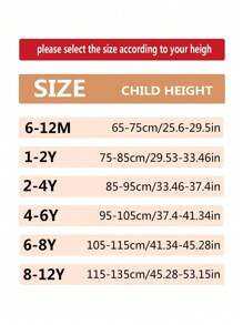 1pair Girls Geometric Detail Tights For Daily Life