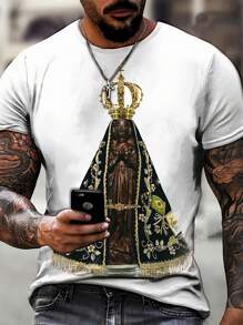 Men T-Shirts - 白色 - 查看 1