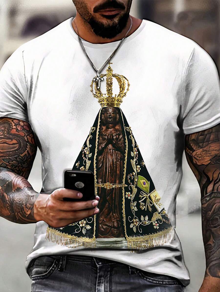 Men T-Shirts - 白色 - 查看 1