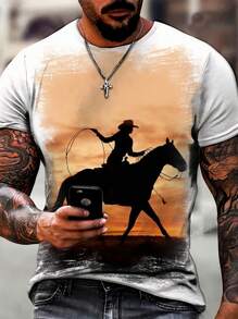 Men T-Shirts - 白色 - 查看 1